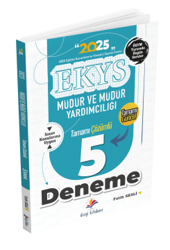 Dizgi Kitap 2025 MEB EKYS Müdür ve Müdür Yardımcılığı Soru Bankası ve Tamamı Çözümlü 5 Deneme Seti Fatih Sesli