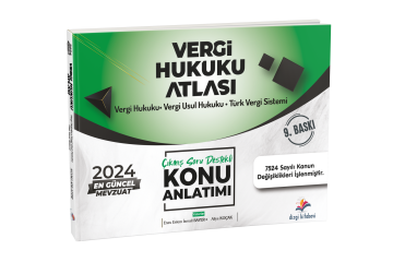 Dizgi Kitap 2024  Vergi Hukuku Atlası Çıkmış Soru Destekli Konu Anlatımı Enes Eslem İsmail Bayer