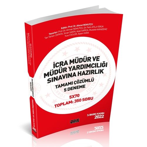 İcra Müdür ve Müdür Yardımcılığı Tamamı Çözümlü 5 Deneme