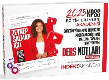 2025 KPSS Eğitim Bilimleri Öğretim Yöntem ve Teknikleri, Program Geliştirme Video Ders Notları Zeynep Salman İçli İndeks Akademi Yayıncılık