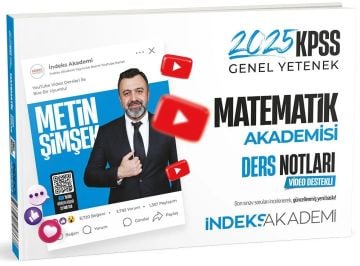 2025 KPSS Matematik Akademisi Video Ders Notları Metin Şimşek İndeks Akademi Yayıncılık