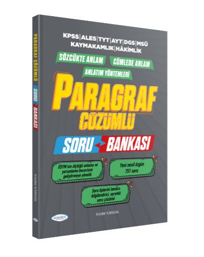 PARAGRAF ÇÖZÜMLÜ SORU BANKASI MONOPOL YAYINLARI 2022