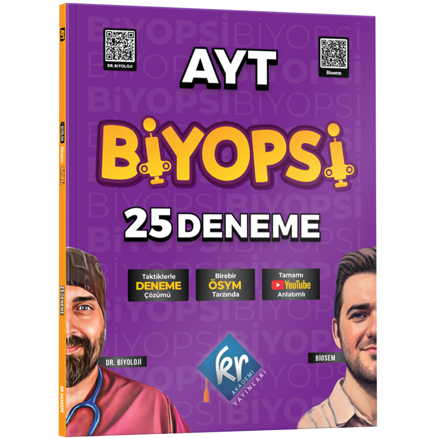 Dr. Biyoloji & Biosem AYT Biyopsi 25 Biyoloji Deneme KR Akademi Yayınları (İadesiz)