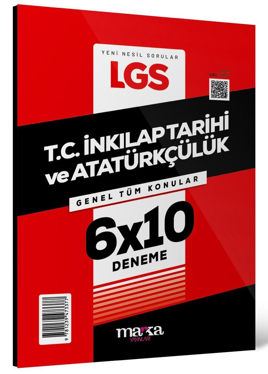 2025 LGS Genel Tüm Konular T.C. İnkılap Tarihi ve Atatürkçülük 6 Deneme Marka Yayınları