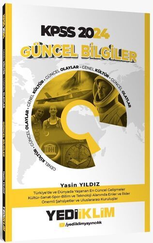 Yediiklim Yayınları KPSS 2024 Güncel Bilgiler 7 Deneme İlaveli Renkli