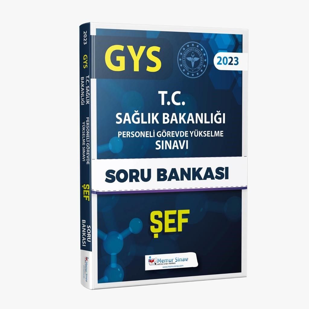 MemurSınav 2023 Sağlık Bakanlığı Şef Gys Soru Bankası