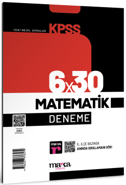 2025 KPSS Matematik 6x30 Deneme Tamamı Video Çözümlü Marka Yayınları