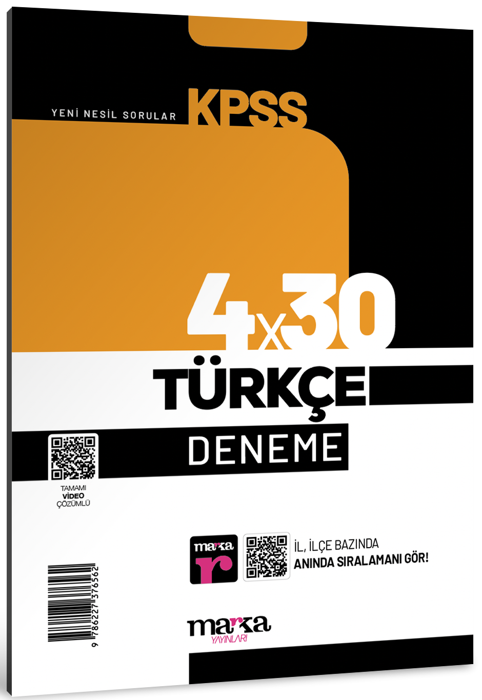 2024 KPSS Türkçe 4x30 Deneme Tamamı Video Çözümlü Marka Yayınları