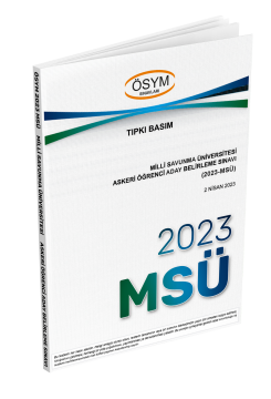 Dizgi Kitap MSÜ 2023 Çıkmış Sorular Tıpkı Basım