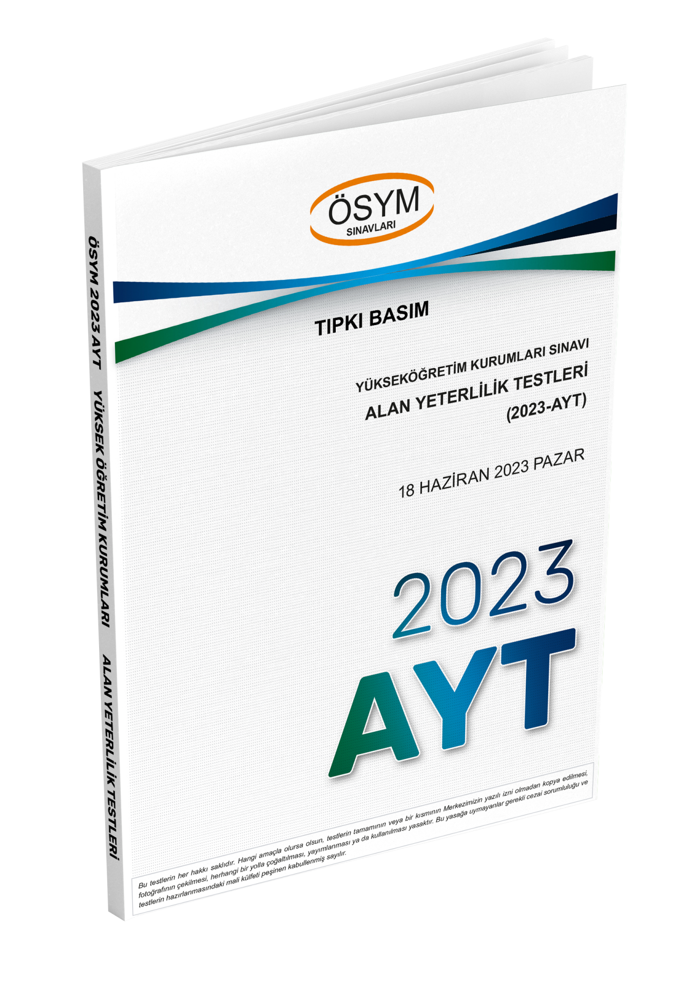 Dizgi Kitap AYT 2023 Çıkmış Sorular Tıpkı Basım