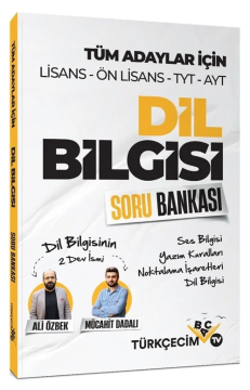 Türkçecim TV KPSS TYT AYT Dil Bilgisi Soru Bankası - Ali Özbek, Mücahit Dadalı Türkçecim TV