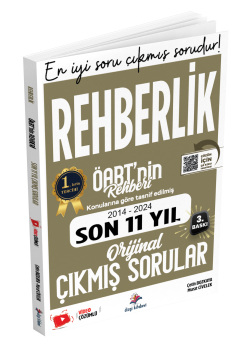 Dizgi Kitap ÖABT Rehberlik Öabt'nin Rehberi Konularına Göre Tasnif Edilmiş Son 11 Yıl Orijinal Video Çözümlü Çıkmış Sınav Soruları 2025