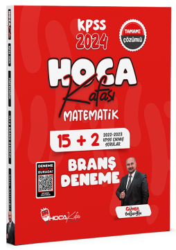 Hoca Kafası 2024 KPSS Matematik 15+2 Deneme Çözümlü - Güven Göllüoğlu  Hoca Kafası Yayınları