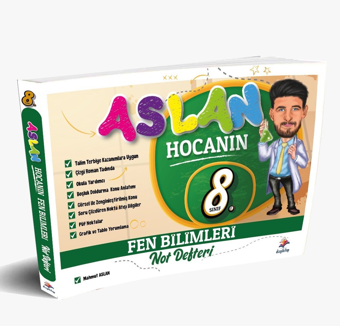 Dizgi Kitap Aslan Hocanın Fen Bilimleri 8.Sınıf Ders Notu