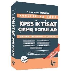 (KONULARINA GÖRE) KPSS İktisat Çıkmış Sorular 4t yayınları