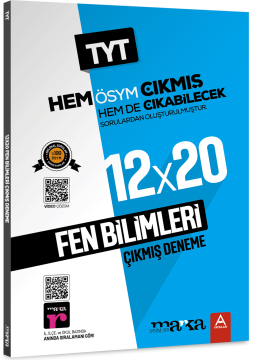 2024 TYT Fen Bilimleri ÖSYM Çıkmış ve Çıkabilecek Sorulardan Oluşturulmuş 12 Deneme Sınavı Tamamı Video Çözümlü Marka Yayınları