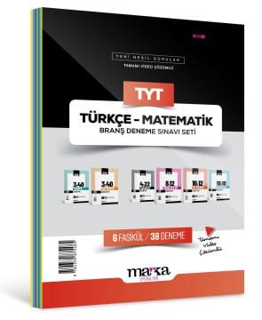 2024 TYT Türkçe - Matematik Branş Deneme Sınavı Seti 6 Fasikül 38 Deneme Marka Yayınları