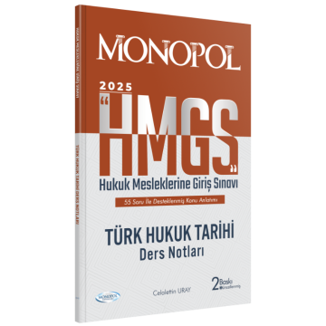 Hmgs Türk Hukuk Tarihi Ders Notları 2. Baskı Monopol Yayınları