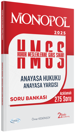 Hmgs Anayasa Hukuku Anayasa Yargısı Soru Bankası 2. Baskı Monopol Yayınları