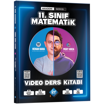 Kenan Kara & Mert Hoca 11. Sınıf Matematik Video Ders Kitabı Akademi Serisi KR Akademi Yayınları