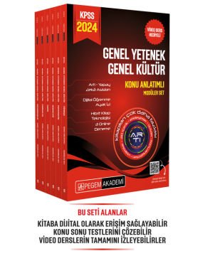 2024 KPSS Genel Yetenek Genel Kültür Lisans Konu Anlatımlı Modüler Set (6 Kitap)