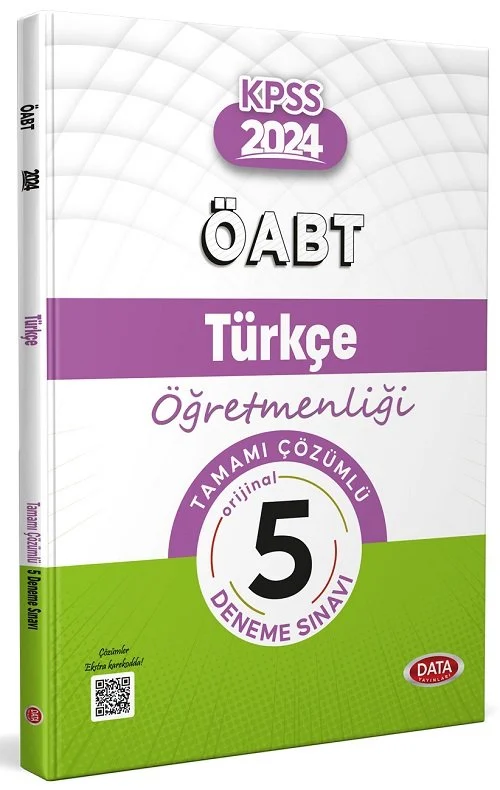 ÖABT 2024 Türkçe Öğretmenliği Tamamı Çözümlü 5 Deneme Sınavı