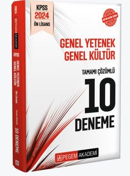 2024 KPSS Genel Yetenek Genel Kültür Ön Lisans Tamamı Çözümlü 10 Deneme