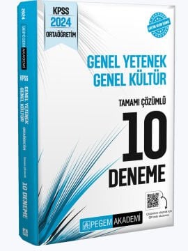 2024 KPSS Genel Yetenek Genel Kültür Ortaöğretim Tamamı Çözümlü 10 Deneme