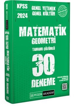 2024 KPSS Genel Yetenek Genel Kültür Matematik-Geometri 30 Deneme