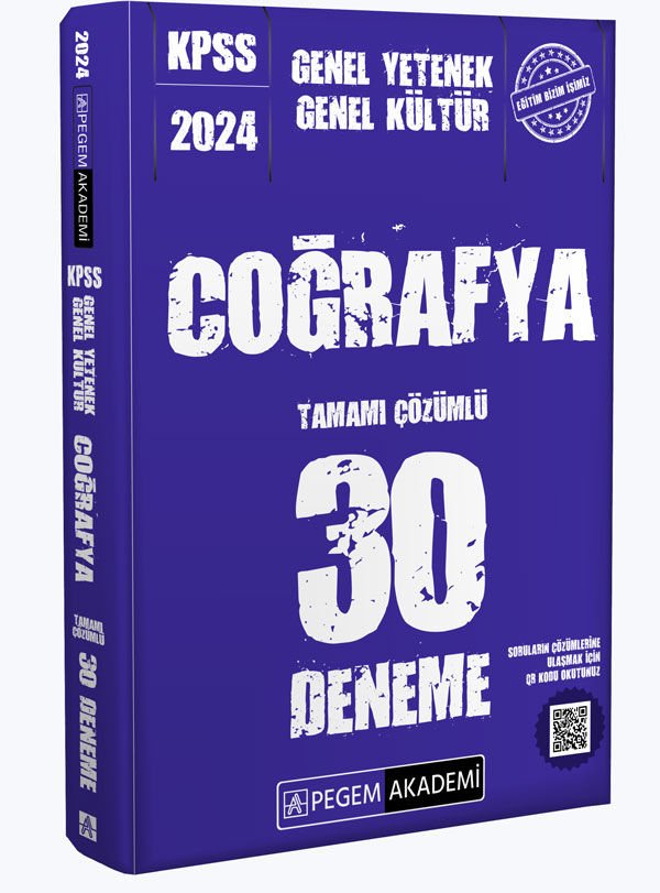 2024 KPSS Genel Yetenek Genel Kültür Coğrafya 30 Deneme