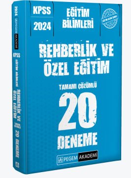 2024 KPSS Eğitim Bilimleri Rehberlik ve Özel Eğitim 20 Deneme