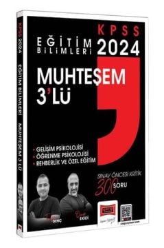 Yargı Yayınları 2024 Eğitim Bilimleri Muhteşem 3lü Gelişim Psikolojisi - Öğrenme Psikolojisi - Rehberlik ve Özel Eğitim Çözümlü