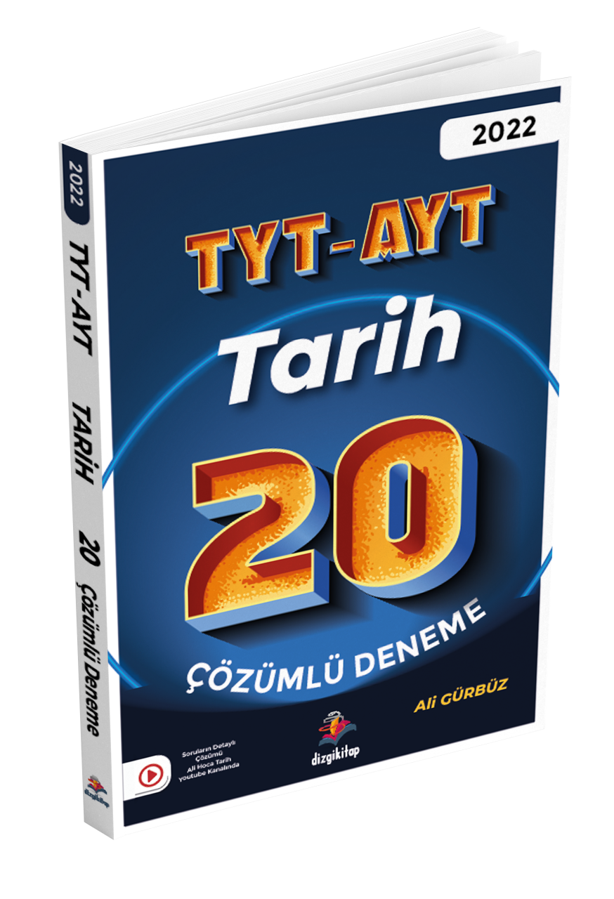 Dizgi Kitap TYT - AYT Tarih 20 Çözümlü Deneme Ali Gürbüz 2022