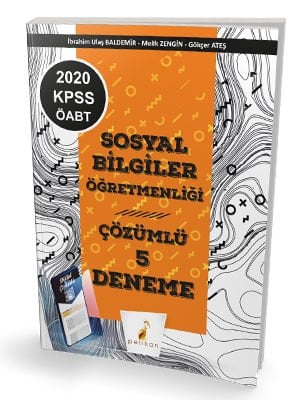 Pelikan Yayınları 2020 ÖABT Sosyal Bilgiler Öğretmenliği Dijital Çözümlü 5 Deneme Sınavı