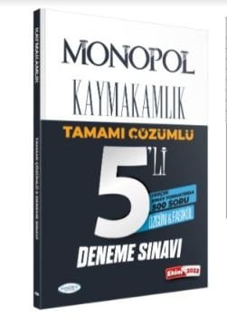 2023 MONOPOL KAYMAKAMLIK TAMAMI ÇÖZÜMLÜ 5’Lİ  DENEME SINAVI