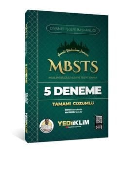 2025 MBSTS Mesleki Bilgiler Seviye Tespit Sınavı Tamamı Çözümlü 5 Deneme Yediiklim Yayınları