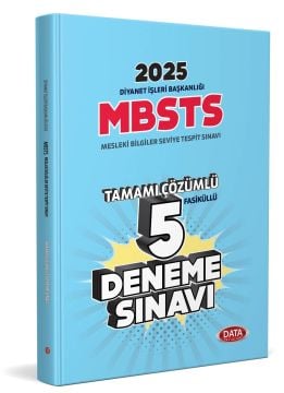 Diyanet İşleri Başkanlığı Mesleki Bilgiler Seviye Tespit Sınavı (MBSTS) Tamamı Çözümlü 5 Fasikül Deneme Data Yayınları