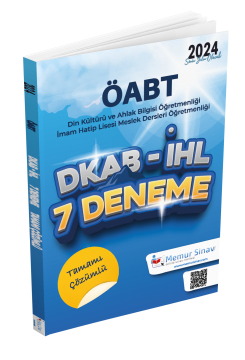 Öabt Dkab-İhl  Tamamı Çözümlü 7 Deneme 2024