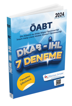 Öabt Dkab-İhl  Tamamı Çözümlü 7 Deneme 2024