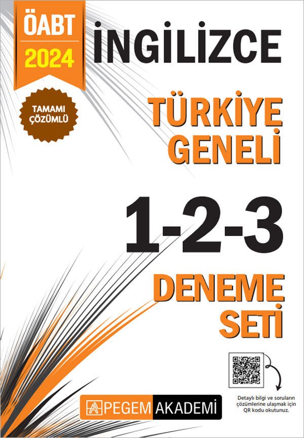 2024 KPSS ÖABT İngilizce Tamamı Çözümlü Türkiye Geneli 1-2-3 (3'lü Deneme Seti) İADESİZ