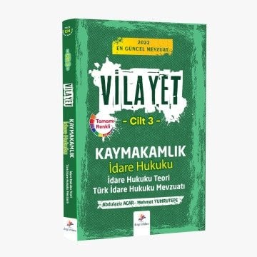 Dizgi Kitap Vilayet İdare Hukuku Teori Ve İlgili Mevzuatlar 2022