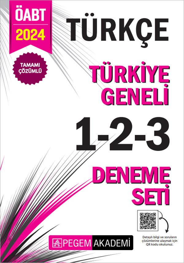 2024 KPSS ÖABT Türkçe Tamamı Çözümlü Türkiye Geneli 1-2-3 (3'lü Deneme Seti) İADESİZ