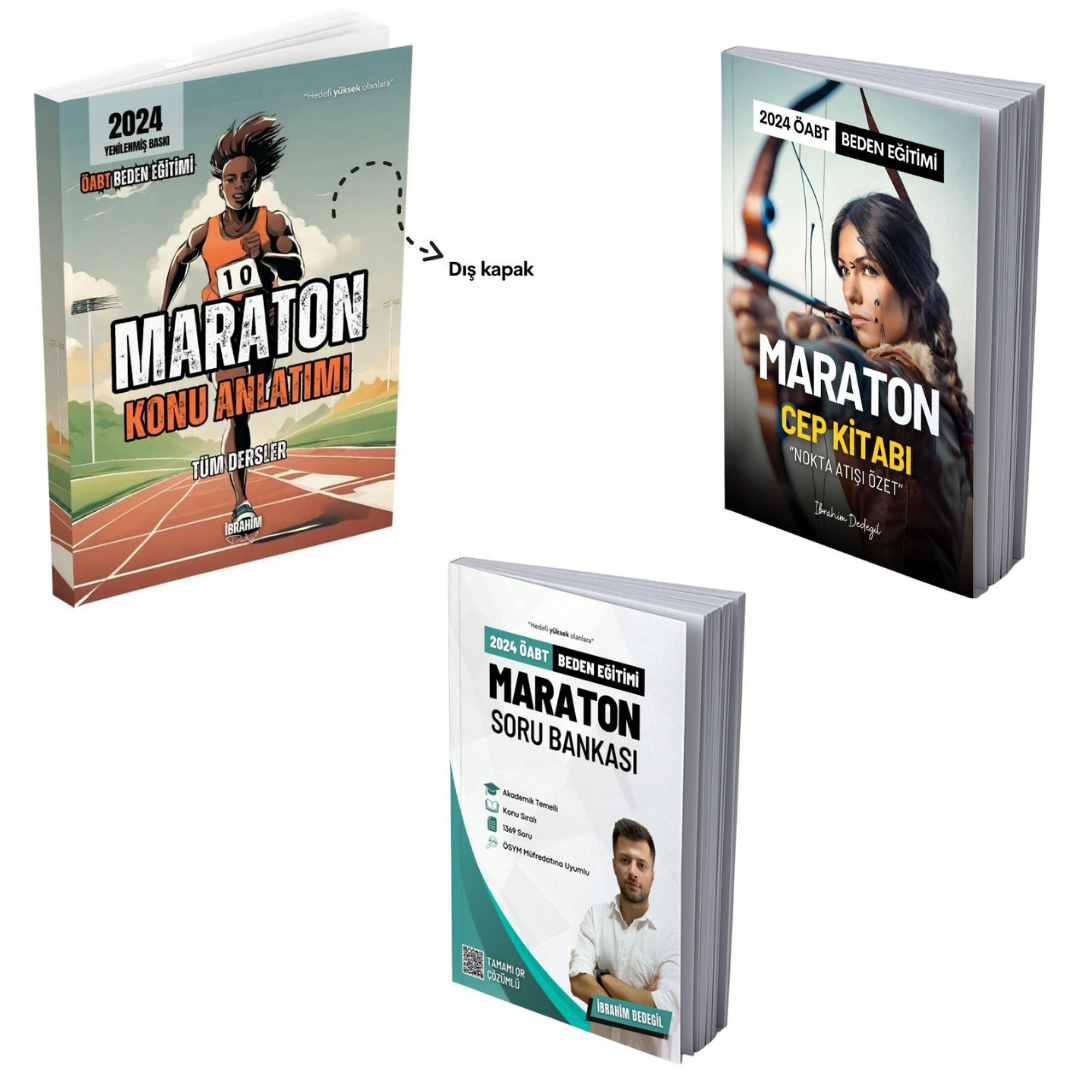Maraton Öabt Beden Eğitimi Konu Anlatımı+Soru Bankası+Cep Kitabı-2024