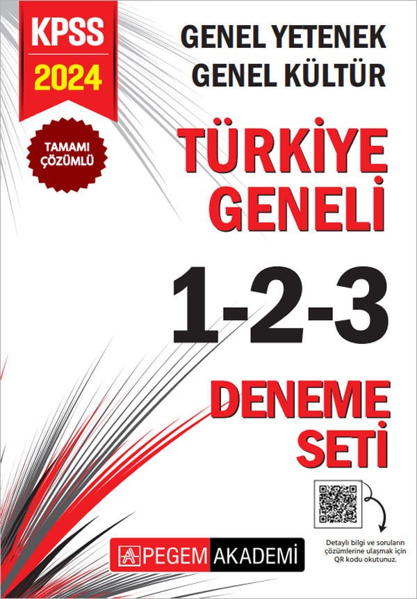 2024 KPSS Genel Yetenek Genel Kültür Türkiye Geneli Tamamı Çözümlü 1-2-3 (3'lü Deneme Seti) İADESİZ