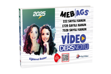 Dizgi Kitap MEB AGS Mevzuat (222, 1739, 7528 Sayılı Kanun) Video Ders Notu Eğitimci İkizler