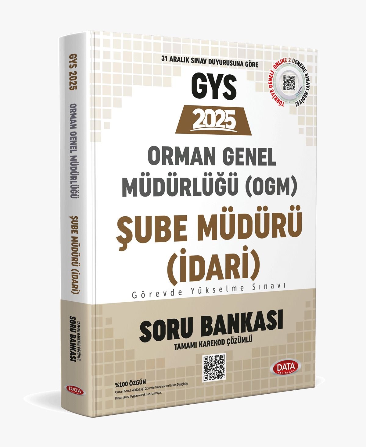 Orman Genel Müdürlüğü GYS Şube Müdürü (İdari) Karekod Çözümlü Soru Bankası Data Yayınları