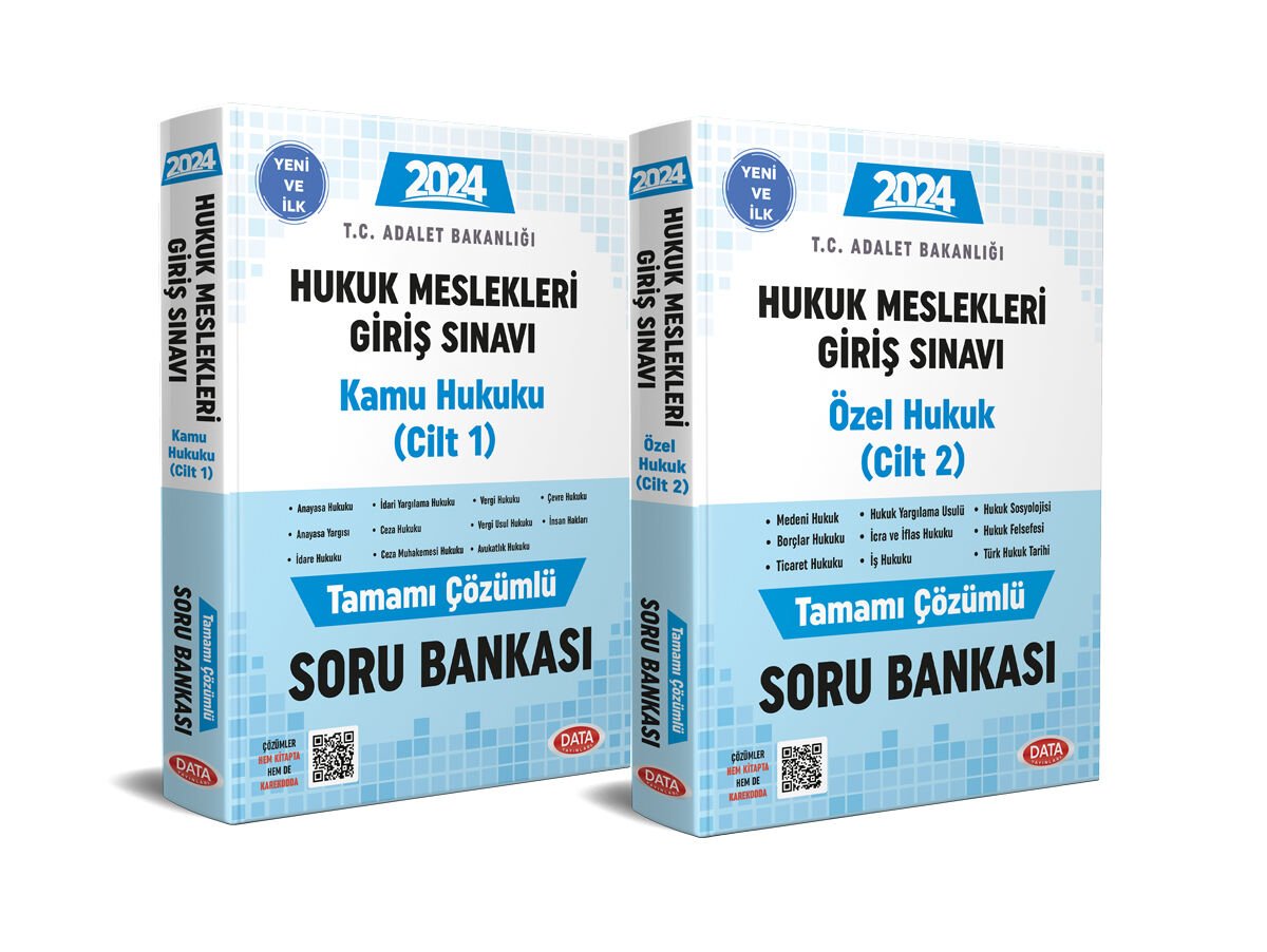 HUKUK MESLEKLERİ GİRİŞ SINAVINA HAZIRLIK TAMAMI ÇÖZÜMLÜ SORU BANKASI 1-2