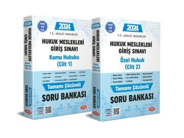 HUKUK MESLEKLERİ GİRİŞ SINAVINA HAZIRLIK TAMAMI ÇÖZÜMLÜ SORU BANKASI 1-2