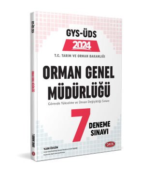 Orman Genel Müdürlüğü GYS-ÜDS 7 Deneme Sınavı Data Yayınları