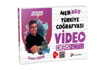 Dizgi Kitap MEB AGS Türkiye Coğrafyası Video Ders Notları 2025 Kazım Sayın